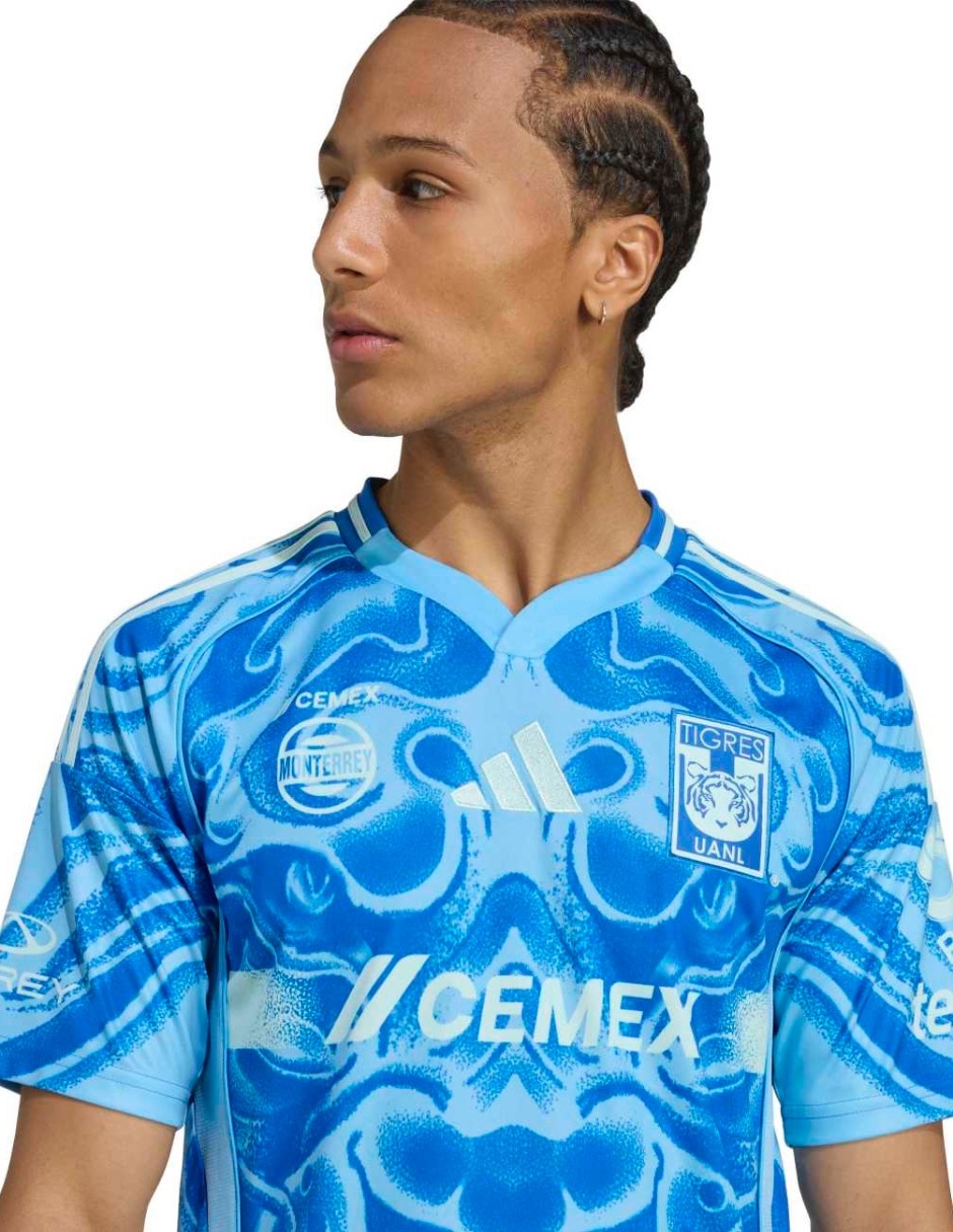 Jersey de Tigres UANL visitante manga corta Adidas para hombre