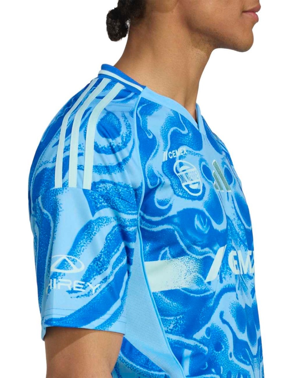 Jersey de Tigres UANL visitante manga corta Adidas para hombre