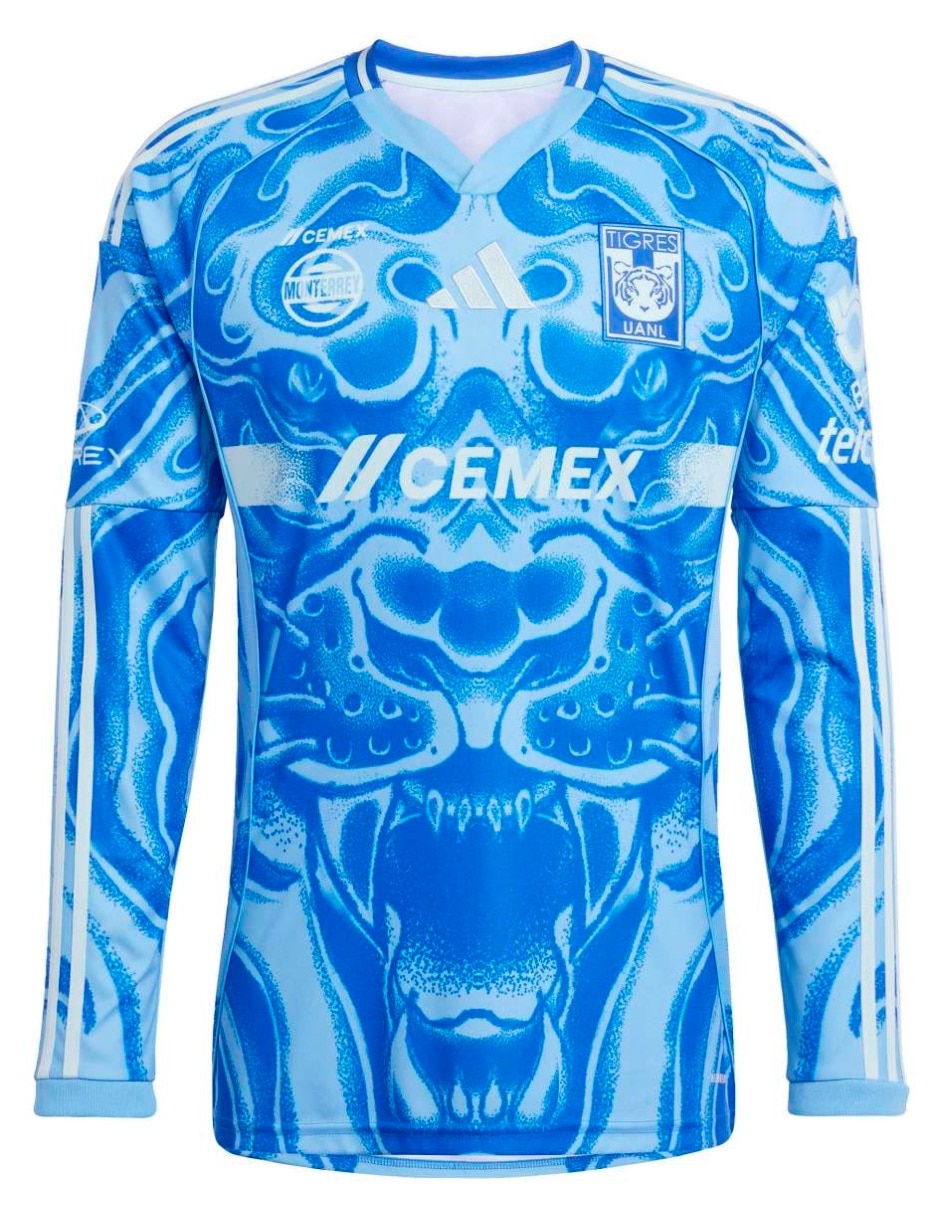 Jersey de Tigres UANL visitante manga larga Adidas para hombre