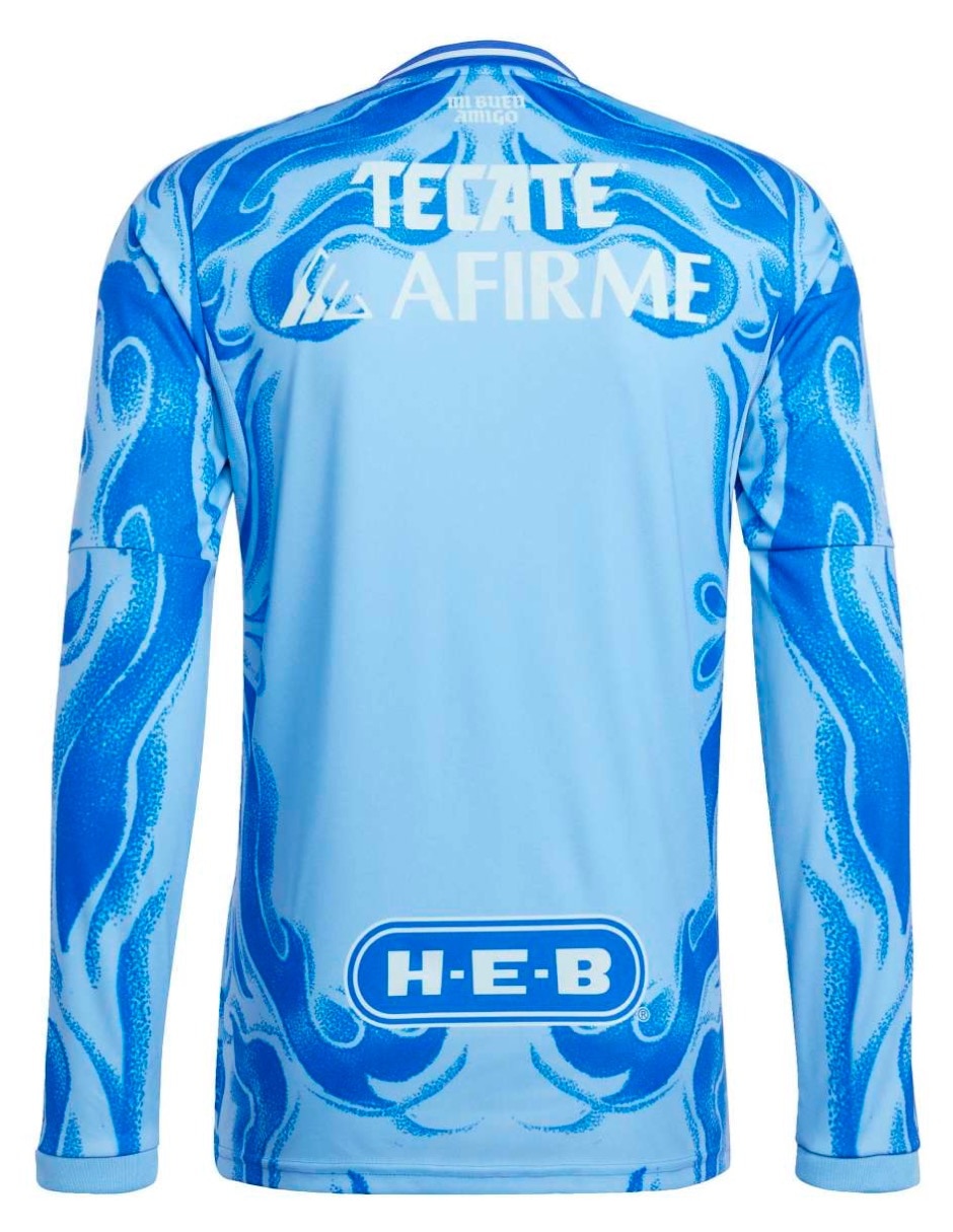 Jersey de Tigres UANL visitante manga larga Adidas para hombre