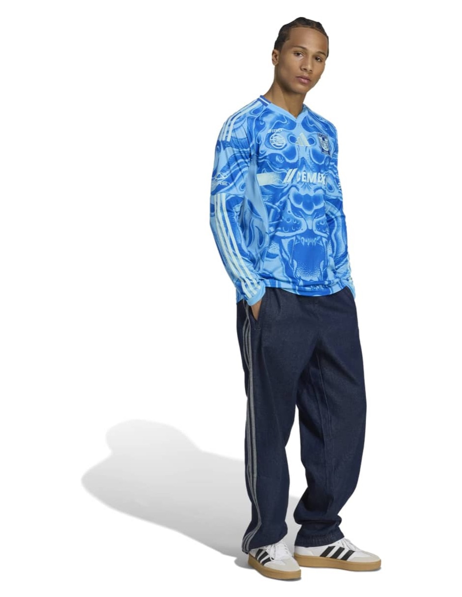 Jersey de Tigres UANL visitante manga larga Adidas para hombre