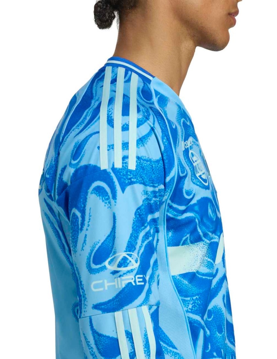 Jersey de Tigres UANL visitante manga larga Adidas para hombre