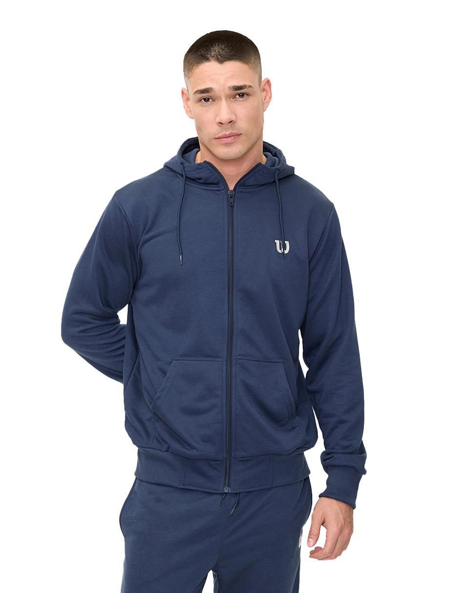 Sudadera con capucha y bolsa para hombre