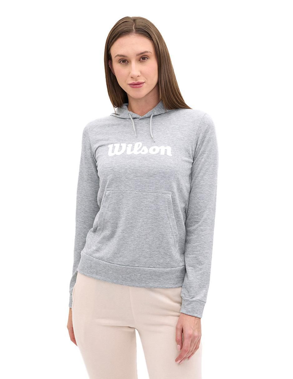 Sudadera con capucha y bolsa para mujer
