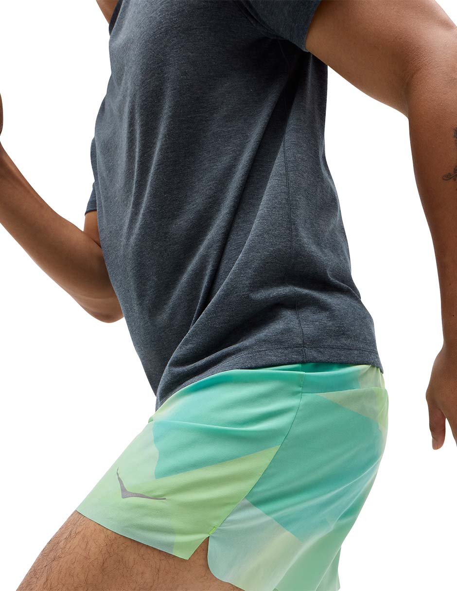 Short con malla para correr hombre