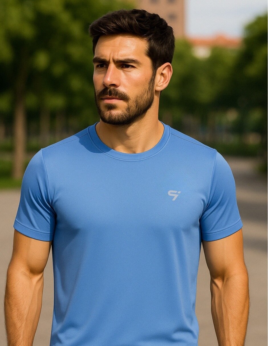 Playera deportiva para correr de hombre 6