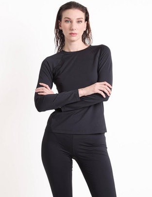 Playera deportiva térmica para entrenamiento de mujer