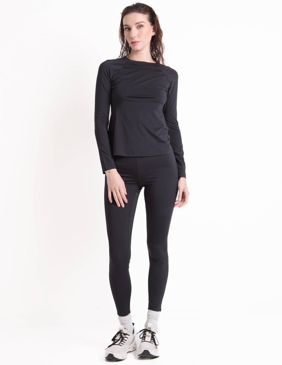 Playera deportiva térmica para entrenamiento de mujer 3