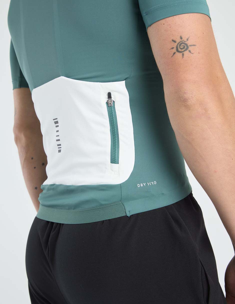 Playera deportiva para ciclismo X10 de hombre