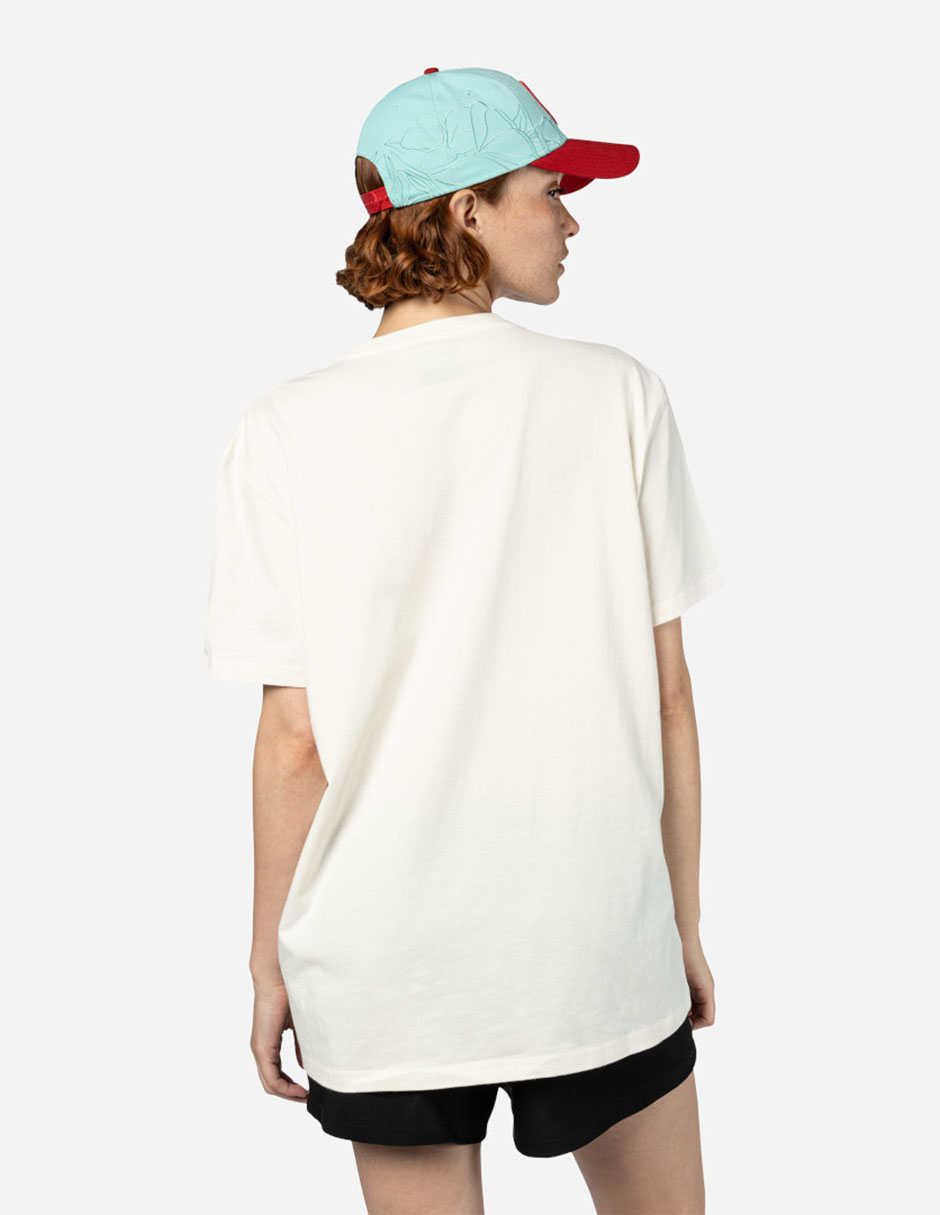 Playera deportiva para béisbol New Era Diablos Rojos del México de mujer