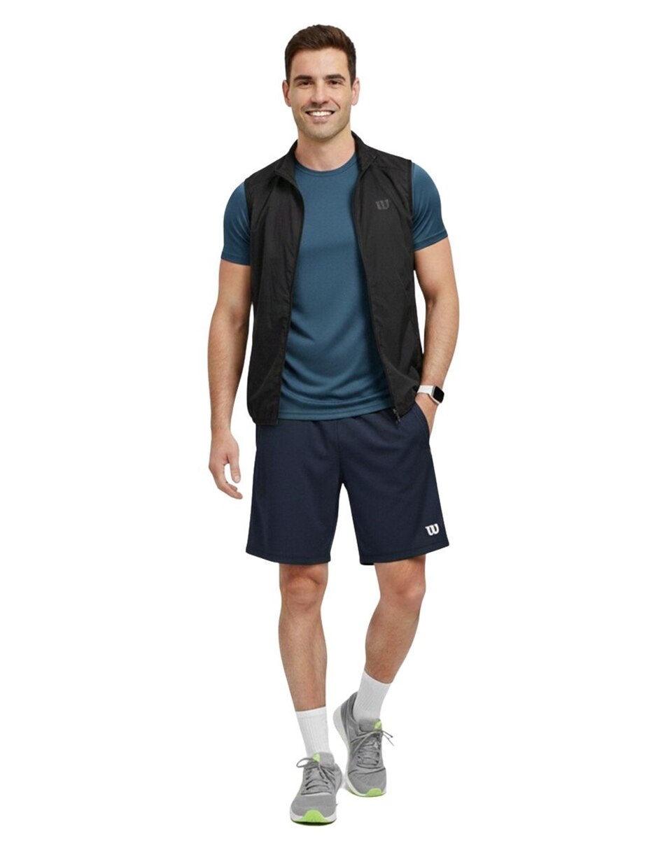 Short con bolsillos Wilson para entrenamiento hombre