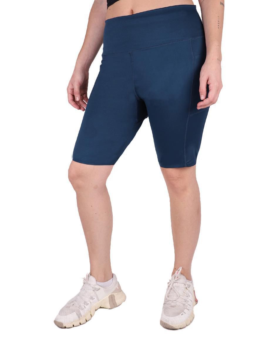 Short con bolsillos Biker para correr mujer 3