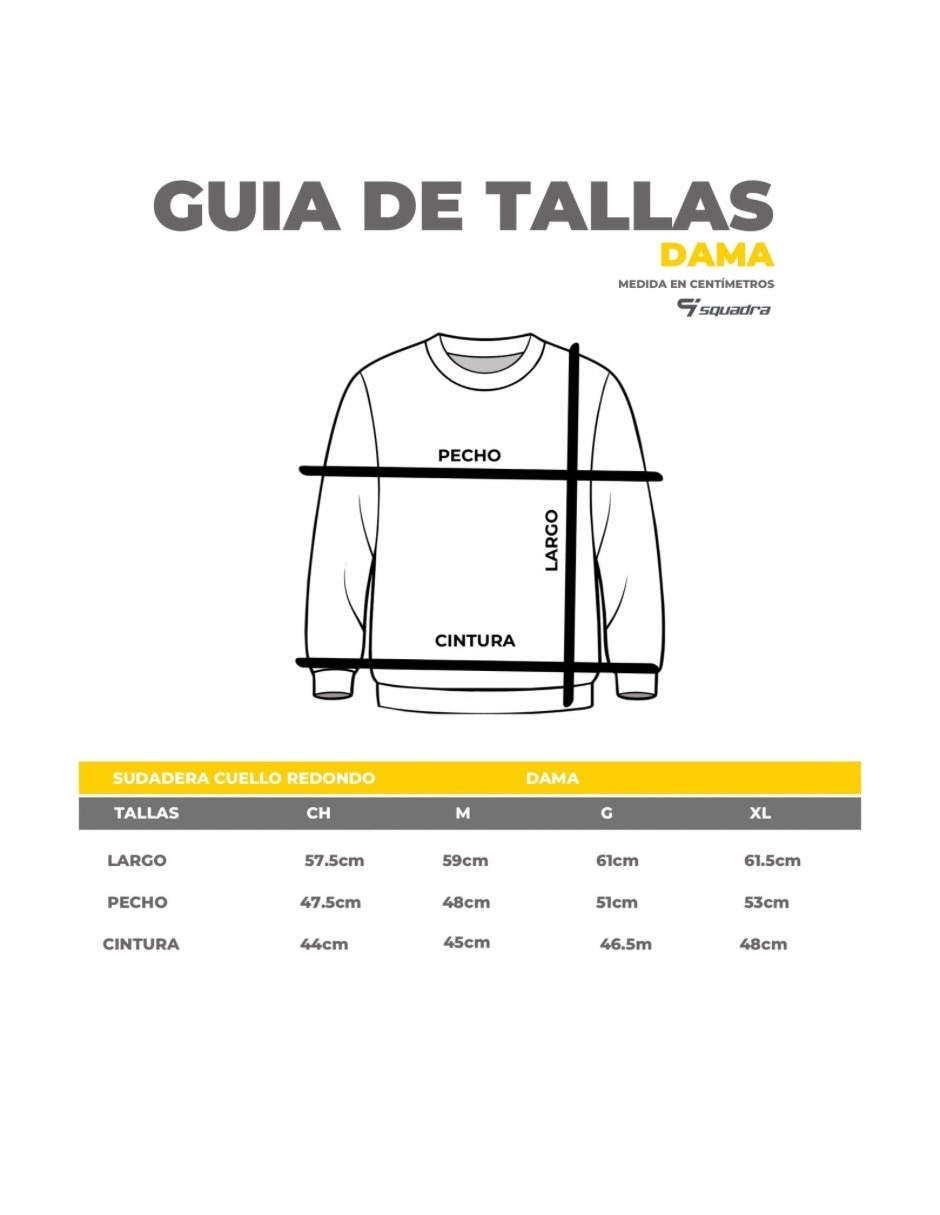 Sudadera Squadra Básico para mujer