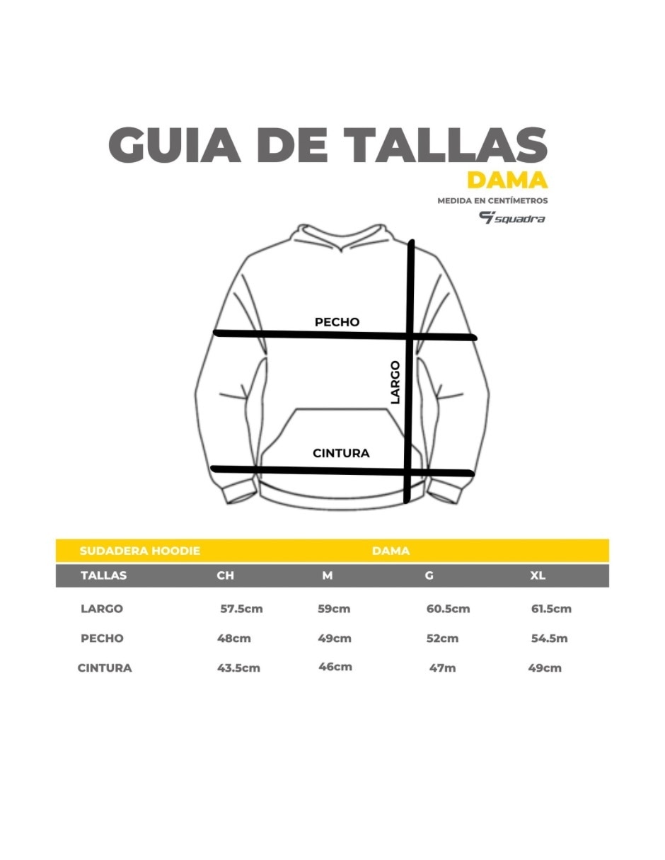 Sudadera Squadra Básico con capucha para mujer