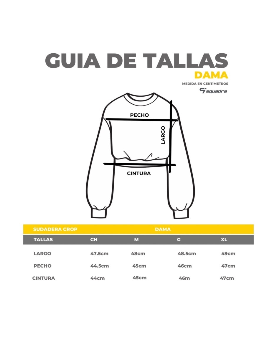 Sudadera Squadra Básico para mujer