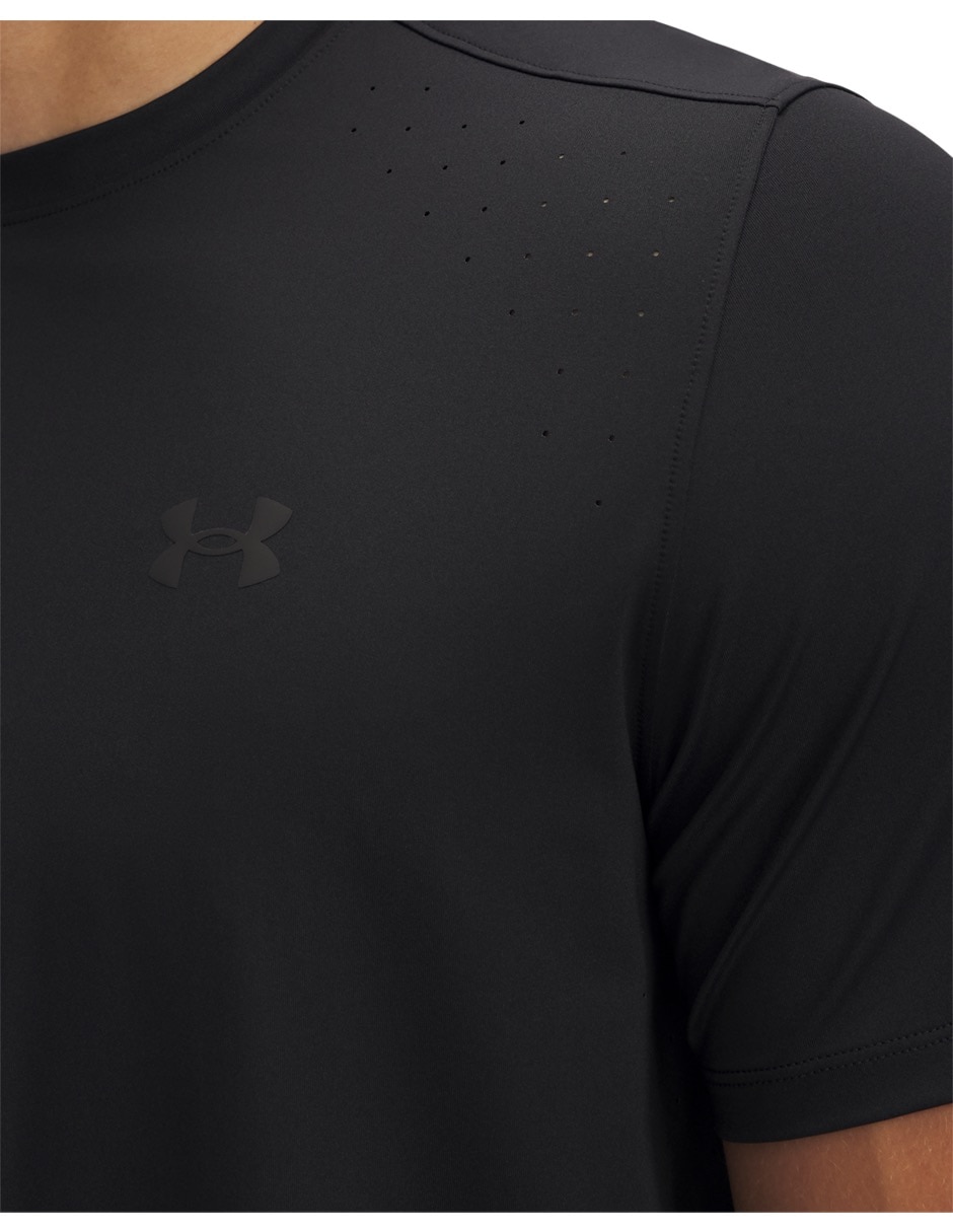 Playera deportiva para correr Ua Launch Elite ShortsLeeve de hombre 3