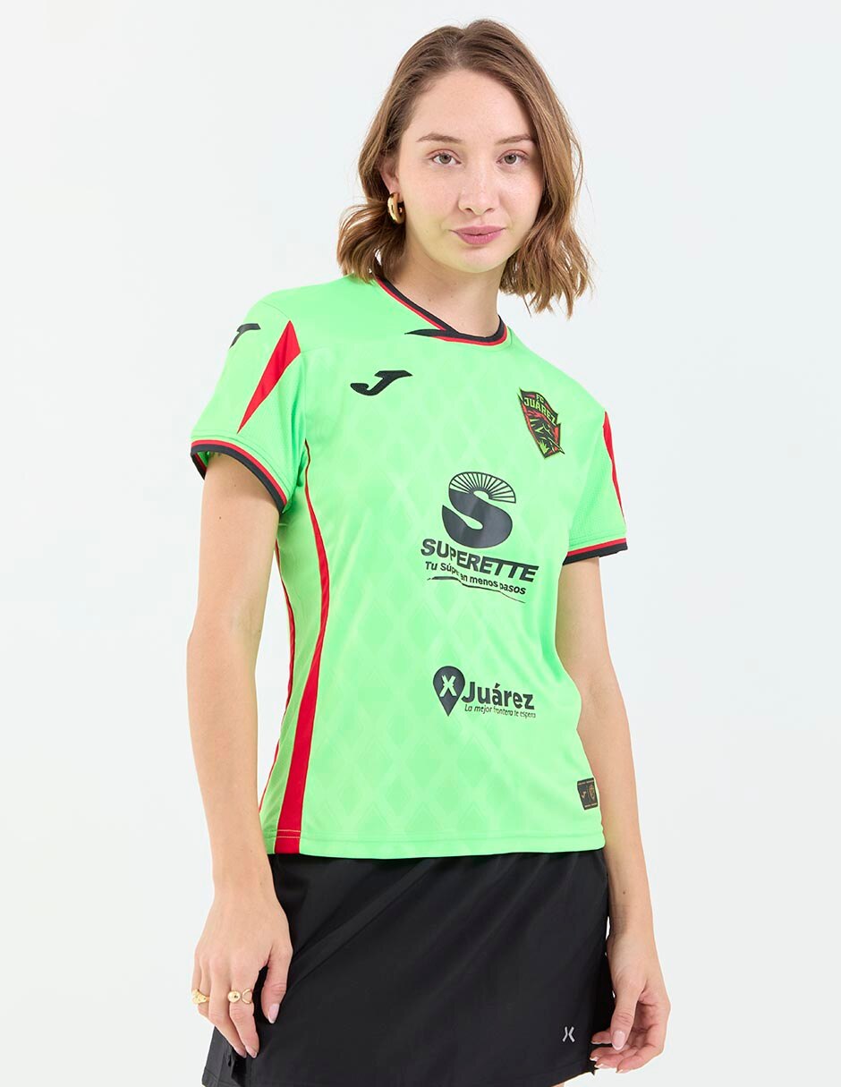 Jersey de Fútbol Club Juárez local manga corta Joma para mujer