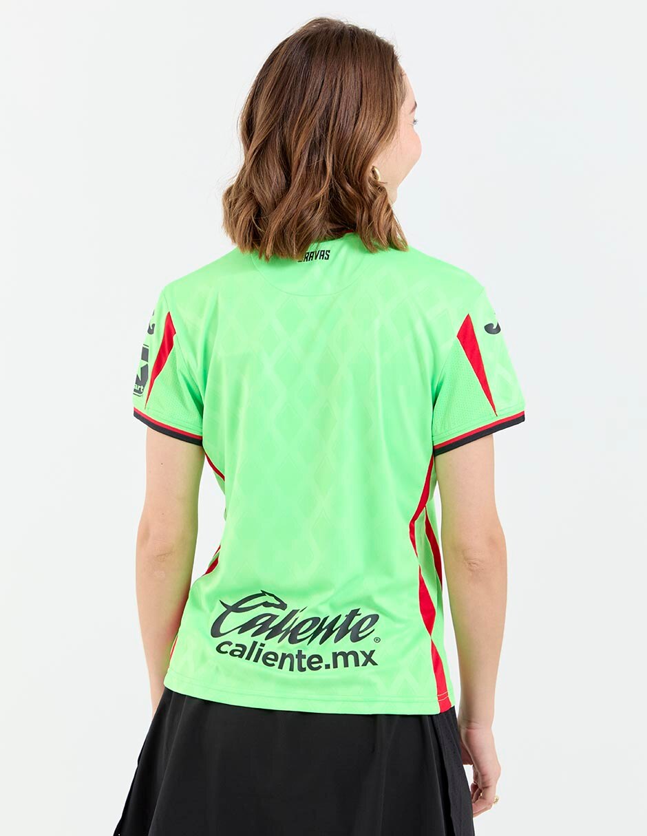 Jersey de Fútbol Club Juárez local manga corta Joma para mujer