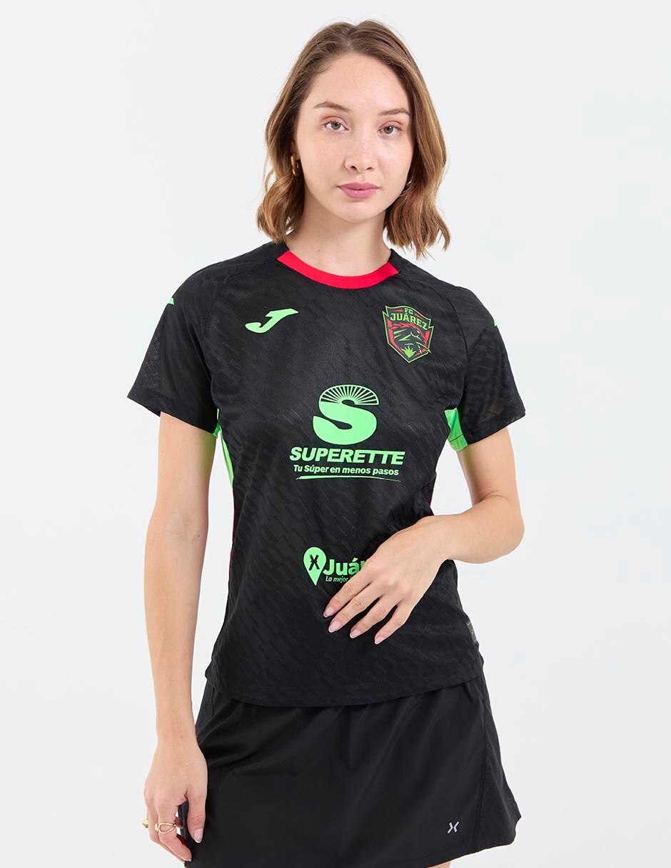 Jersey de Fútbol Club Juárez visitante manga corta Joma para mujer
