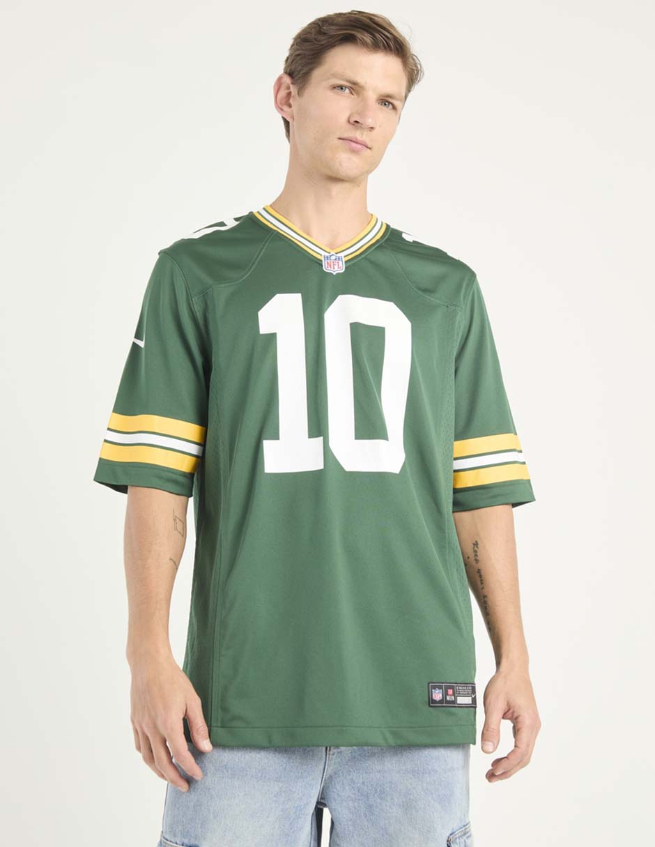 Jersey de Green Bay Packers local manga corta para hombre Jersey de Green Bay Packers local manga corta para hombre