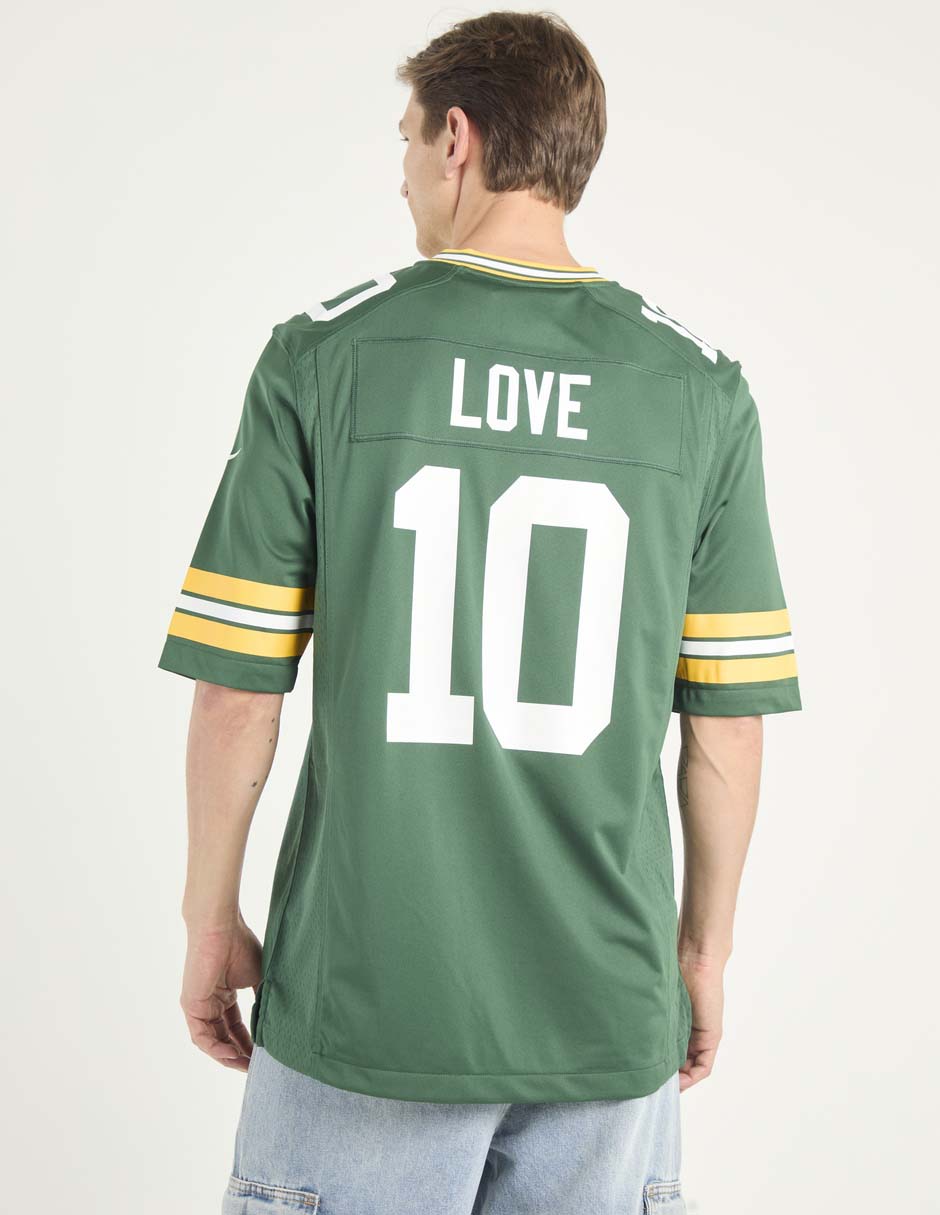 Jersey de Green Bay Packers local manga corta   para hombre 2
