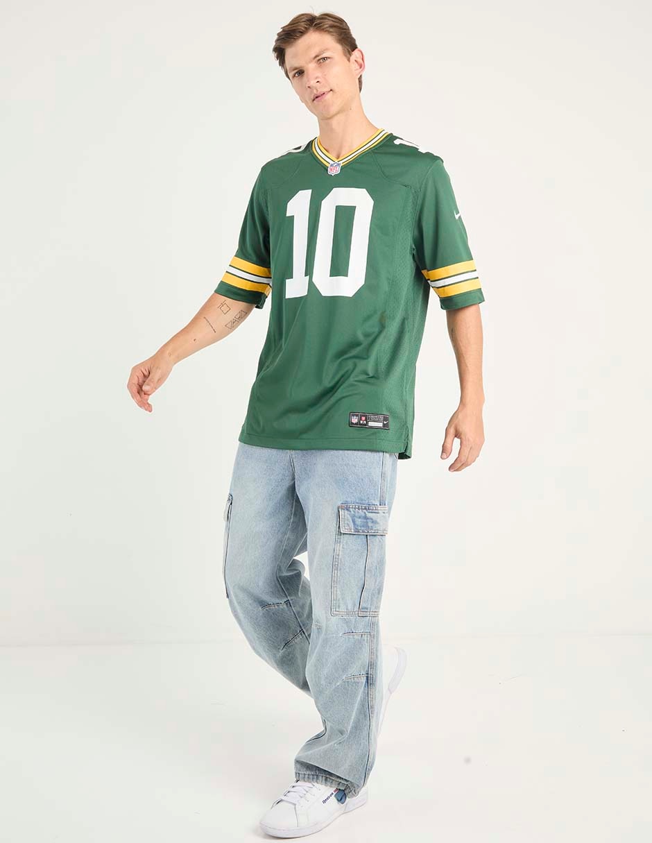 Jersey de Green Bay Packers local manga corta   para hombre 3