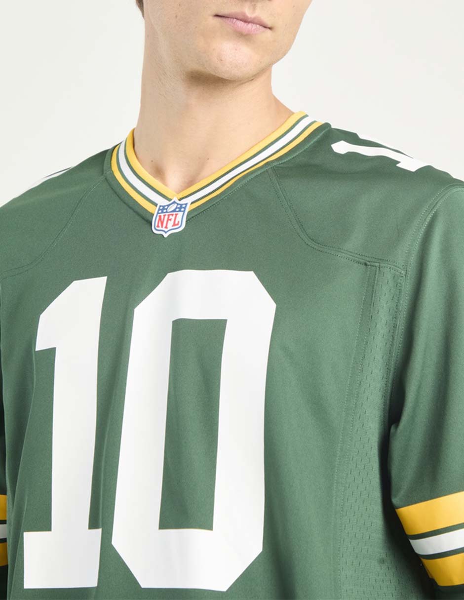 Jersey de Green Bay Packers local manga corta   para hombre 4