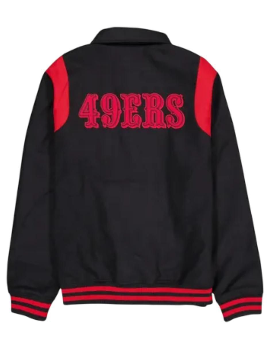 Chamarra impermeable casual New Era San Francisco 49ers para hombre