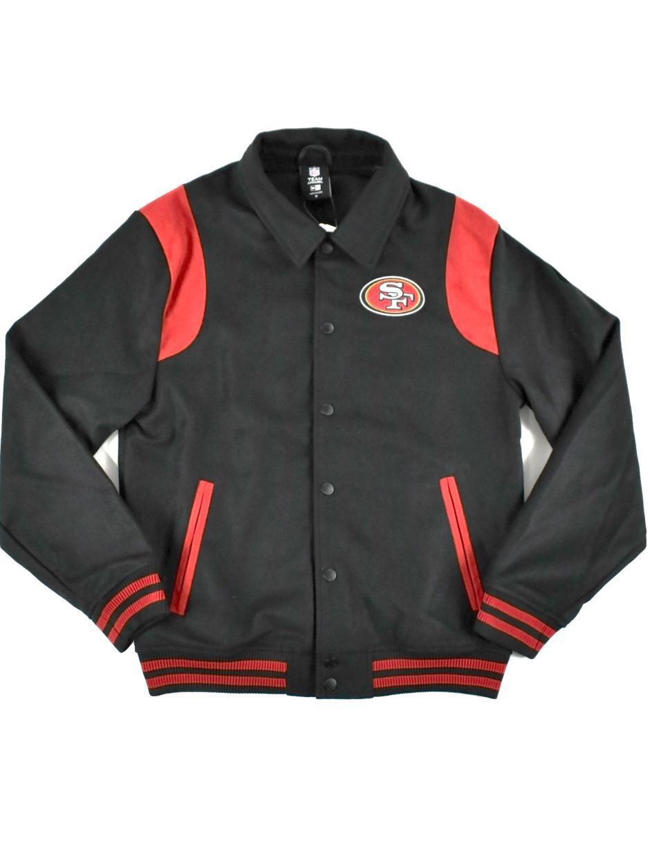 Chamarra impermeable casual New Era San Francisco 49ers para hombre