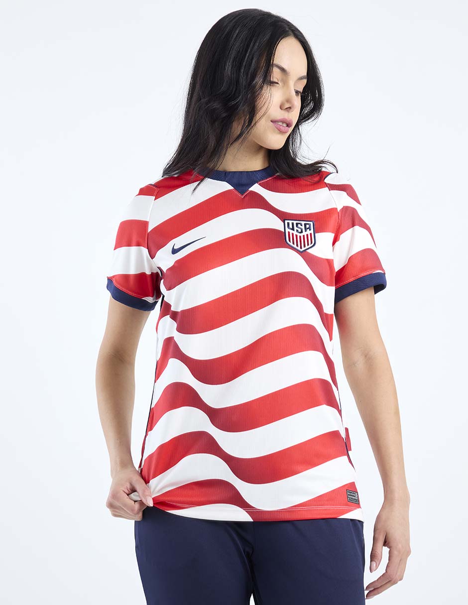 Jersey de Selección de fútbol de los Estados Unidos local manga corta Mundial Nike fan para mujer