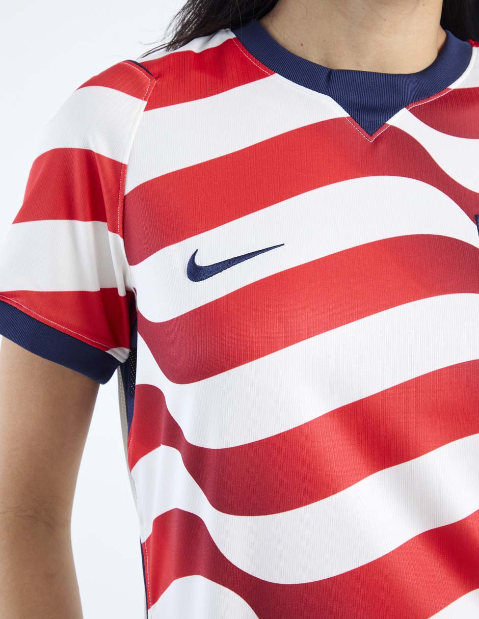 Jersey de Selección de fútbol de los Estados Unidos local manga corta Mundial Nike fan para mujer