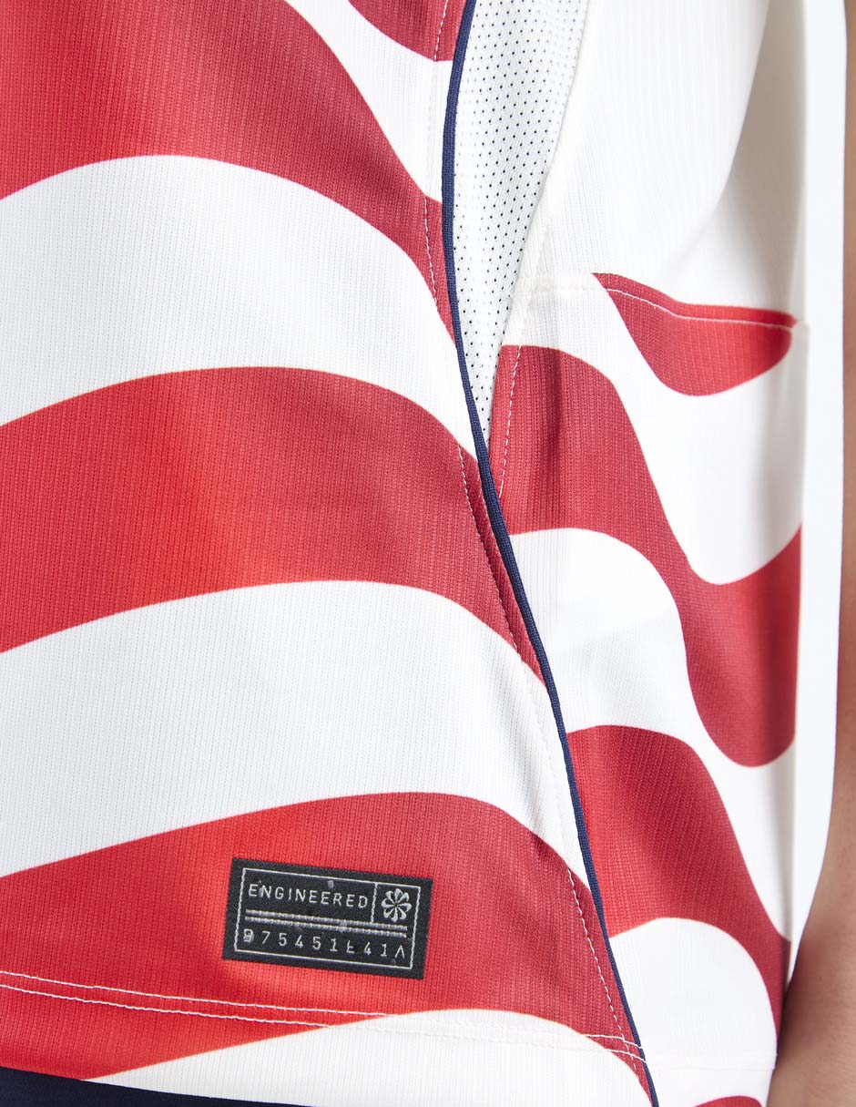 Jersey de Selección de fútbol de los Estados Unidos local manga corta Mundial Nike fan para mujer