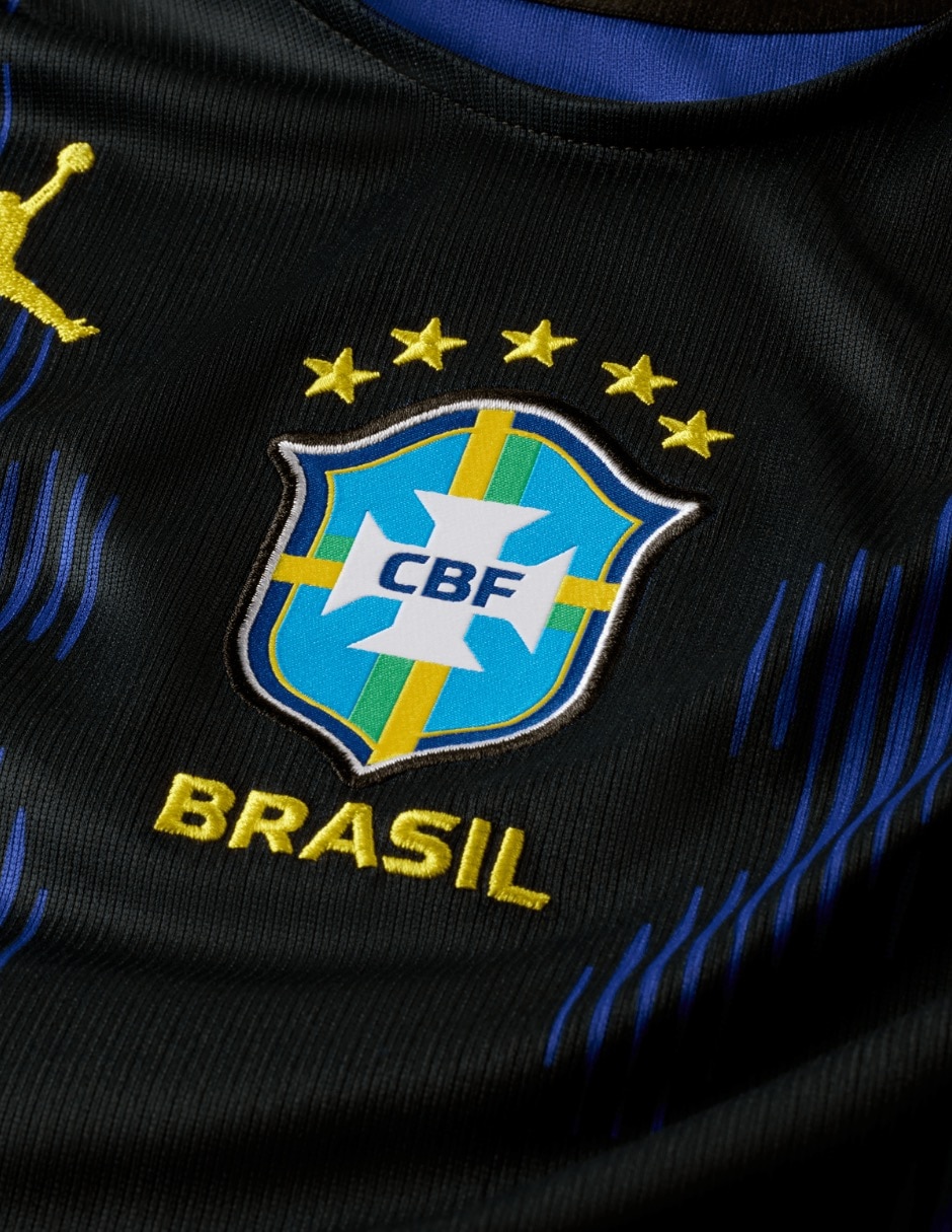 Jersey de Selección de Fútbol de Brasil visitante manga corta Mundial Nike fan para mujer
