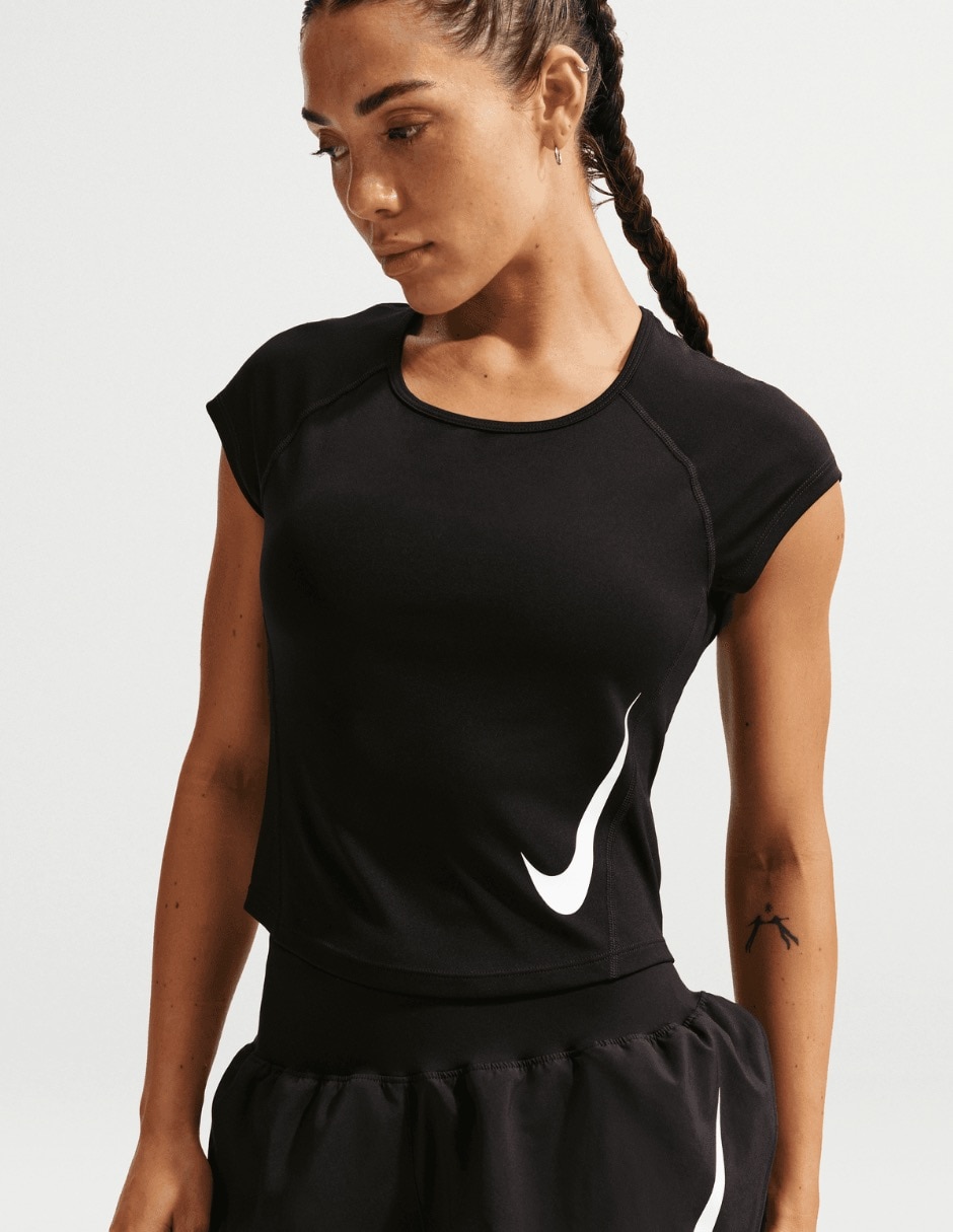 Playera deportiva para correr W NK TEMPO SWOOSH RUN DF SS IF499 de mujer Playera deportiva para correr W NK TEMPO SWOOSH RUN DF SS IF499 de mujer