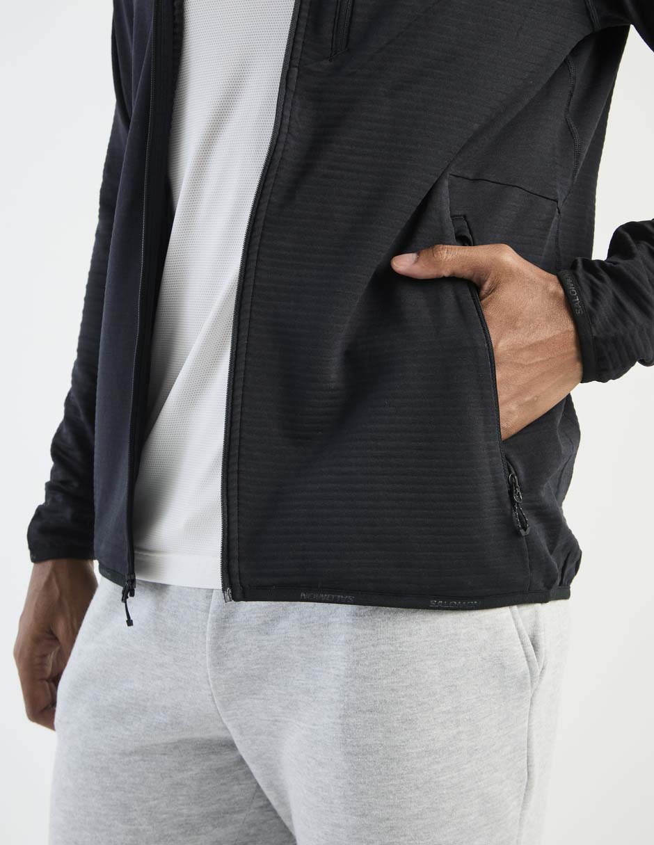 Chamarra para correr Salomon Trail running para hombre