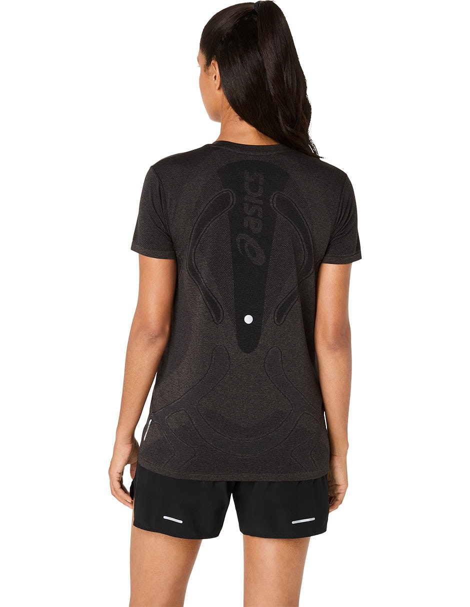 Playera deportiva para correr Asics Road Seamless SS Top de mujer