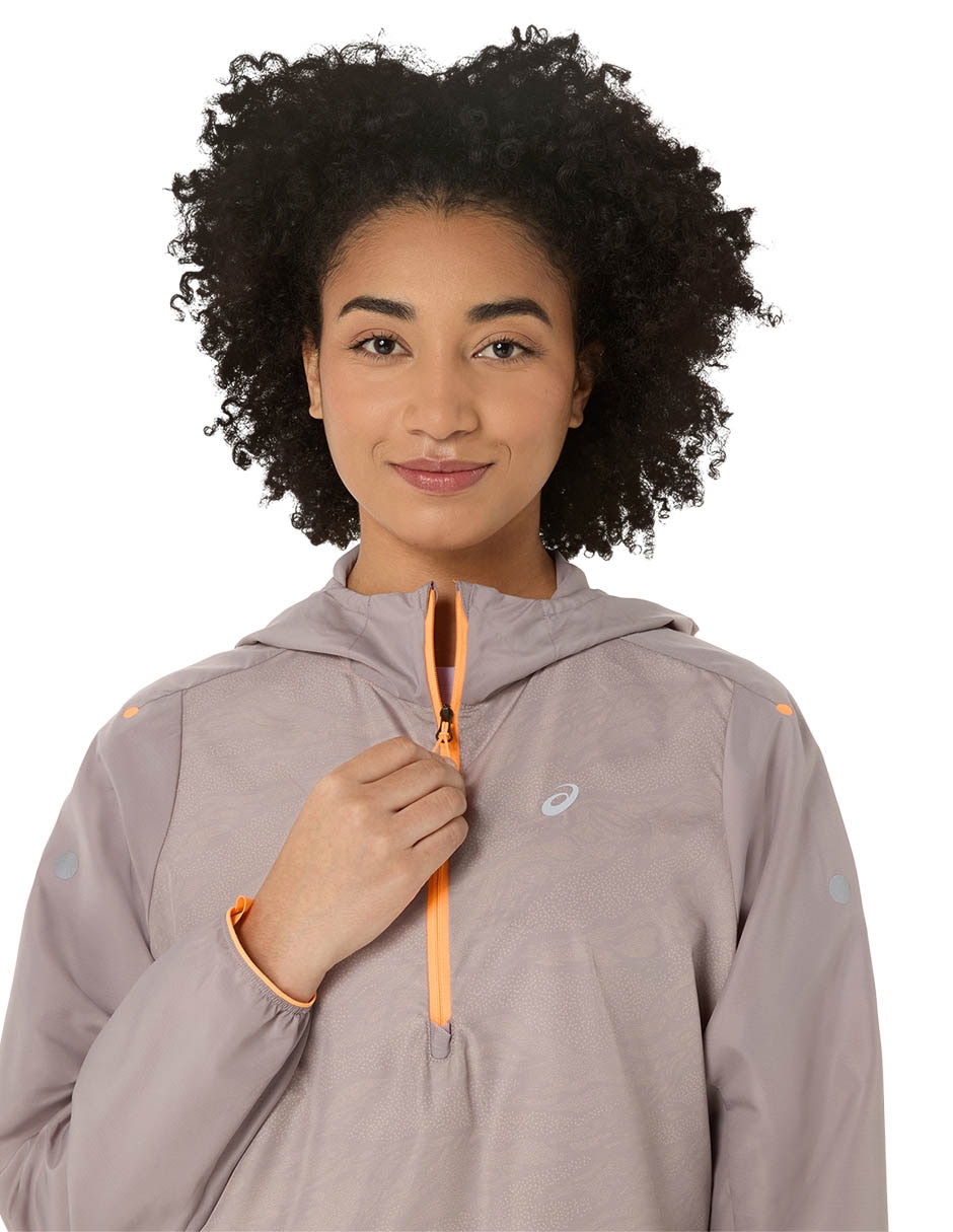 Chamarra impermeable para trail Asics Trail running para mujer
