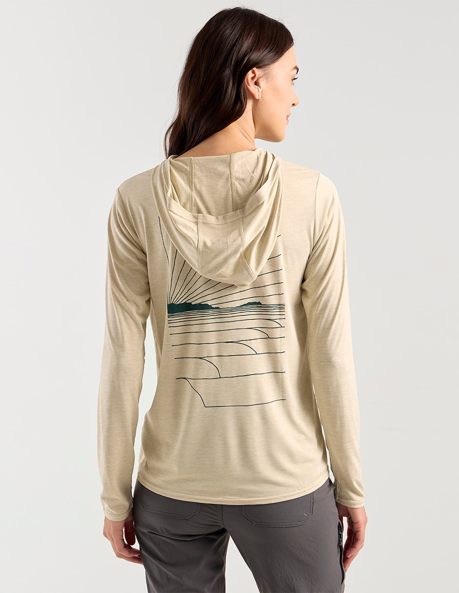 Playera deportiva outdoor Patagonia Cap Cool Daily Graphic de mujer