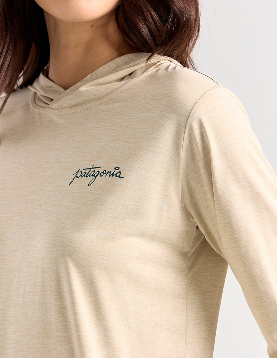 Playera deportiva outdoor Patagonia Cap Cool Daily Graphic de mujer