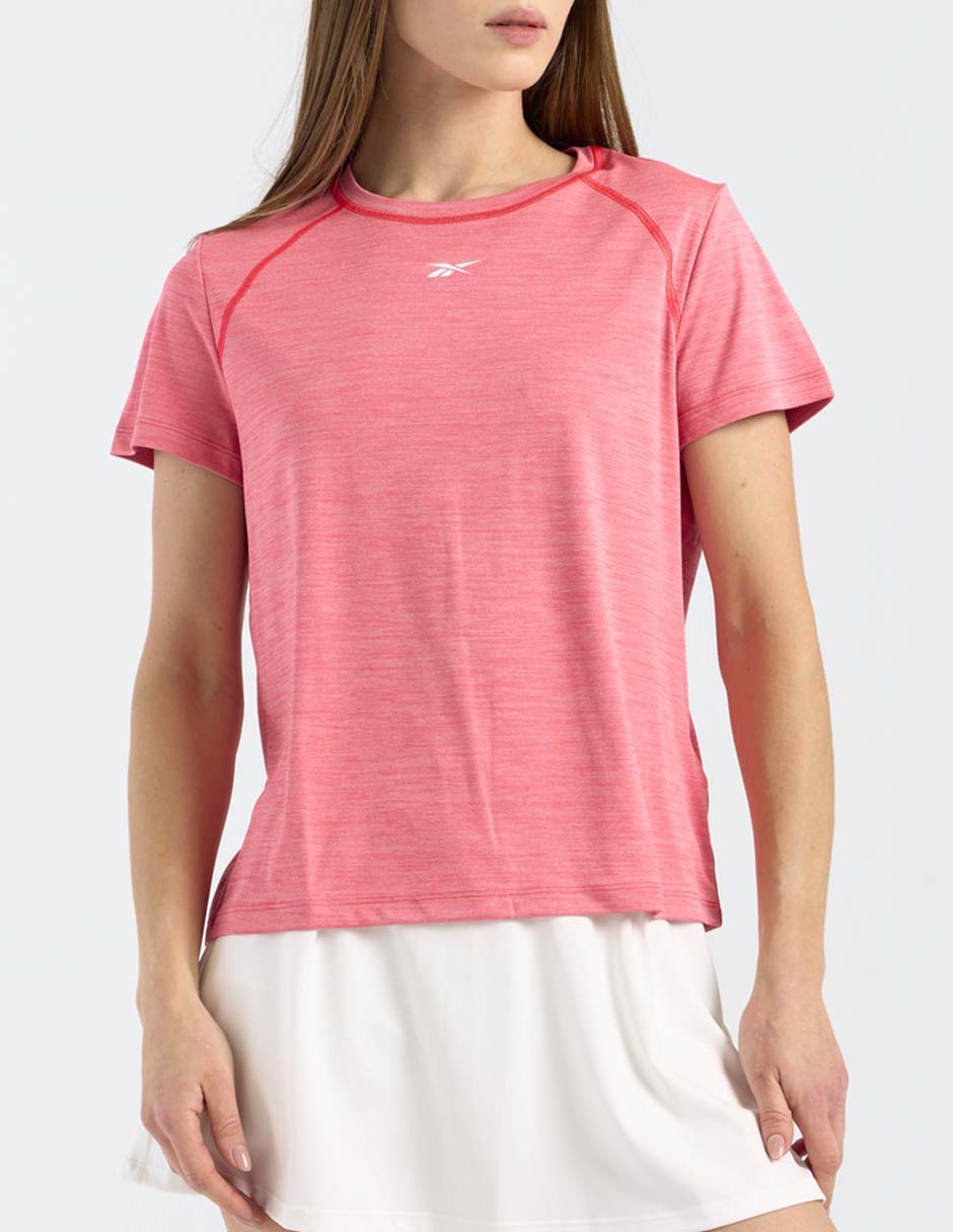 Playera deportiva para entrenamiento Reebok Id Core Melange de mujer