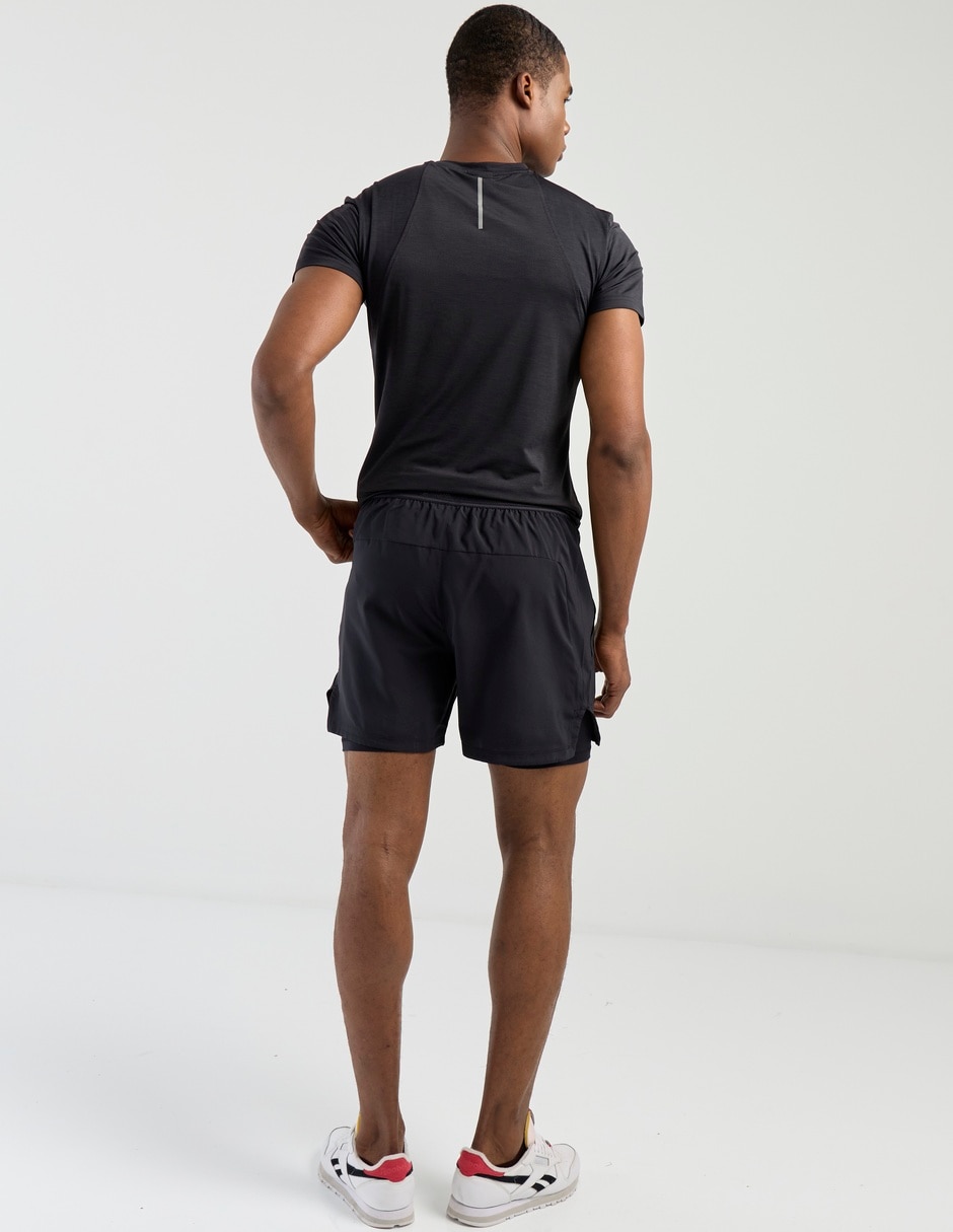 "set short/short" efecto doble prenda "para" casual hombre 2