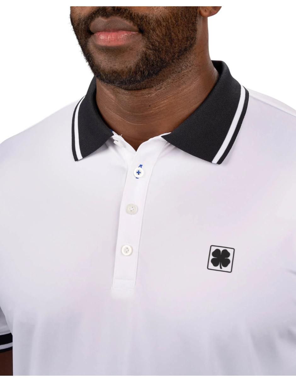 Playera tipo polo casual Black Clover para hombre