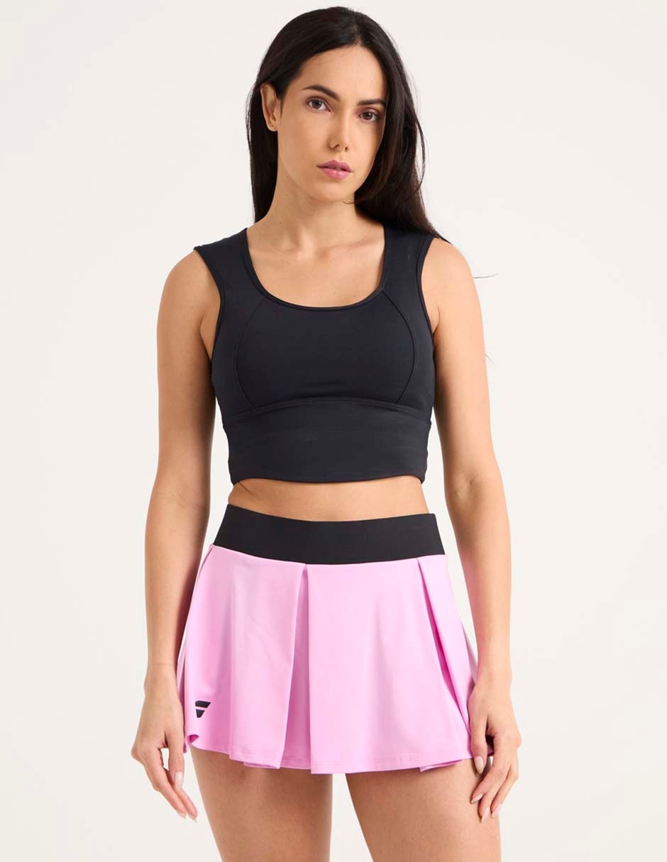 Short efecto doble prenda para pádel mujer