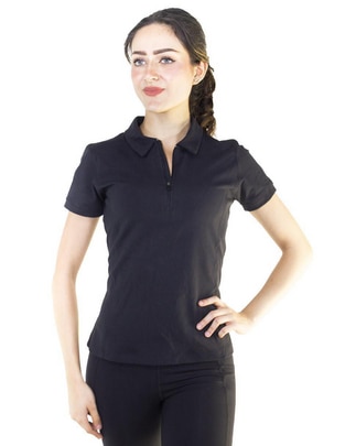 Playera tipo polo entrenamiento Assh para mujer