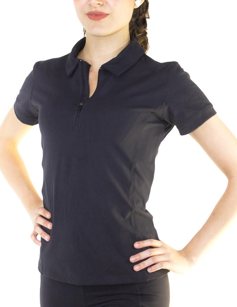 Playera tipo polo entrenamiento Assh para mujer