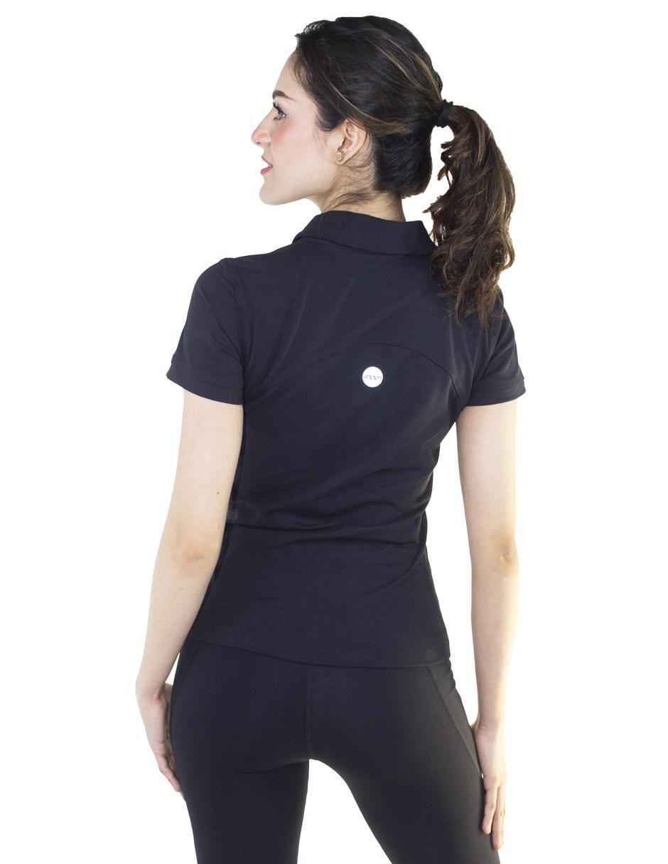Playera tipo polo entrenamiento Assh para mujer