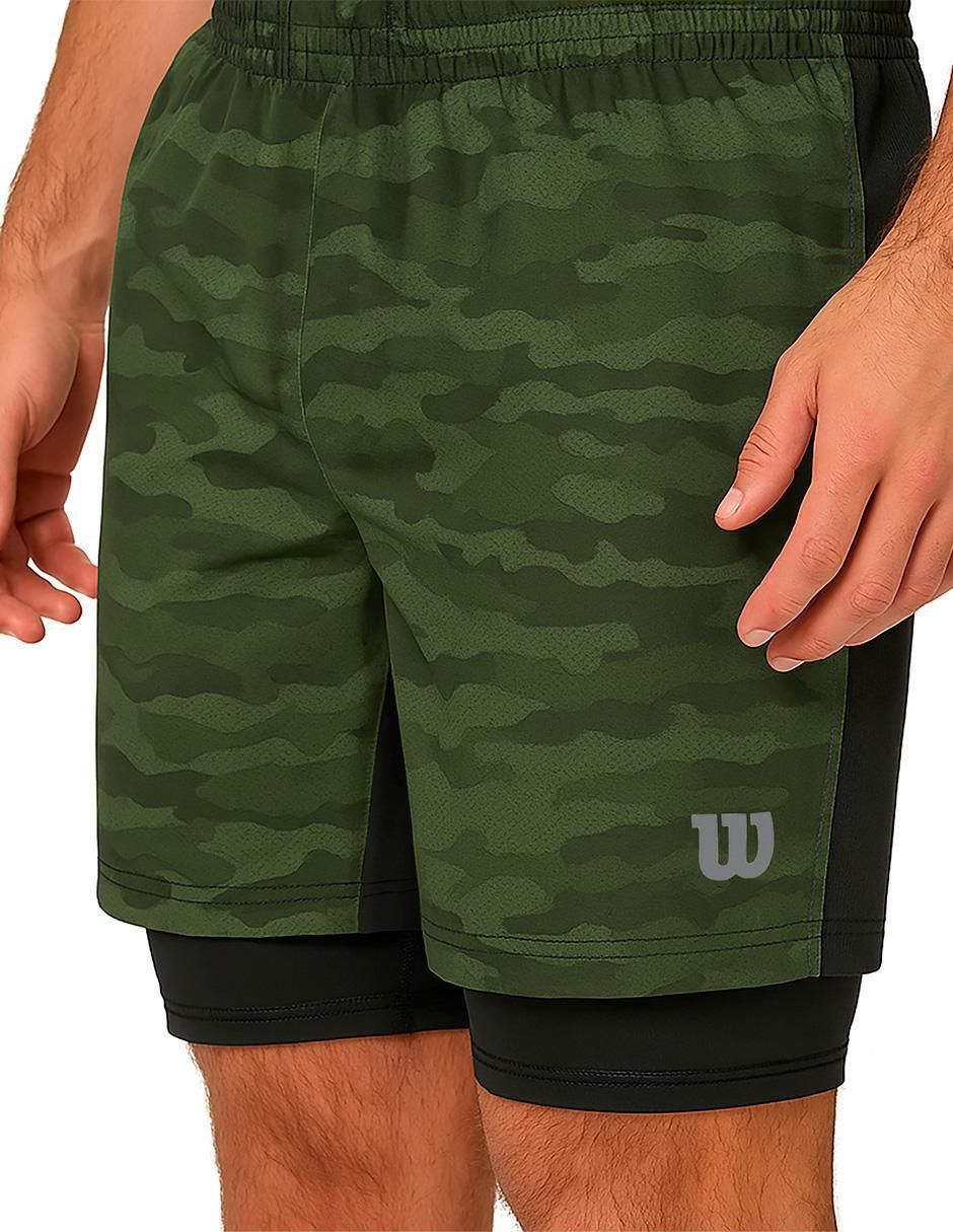 Short con malla Wilson para entrenamiento hombre