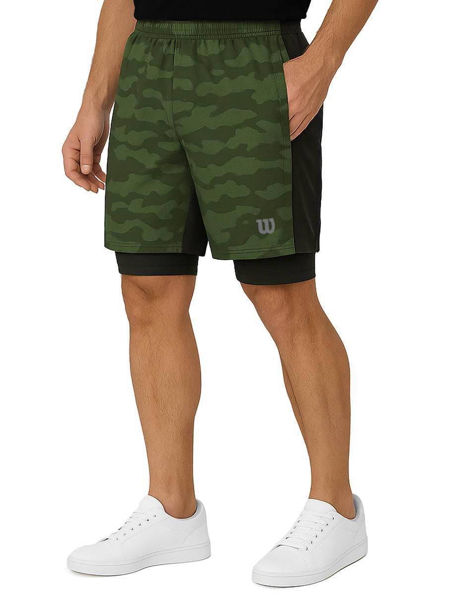 Short con malla Wilson para entrenamiento hombre