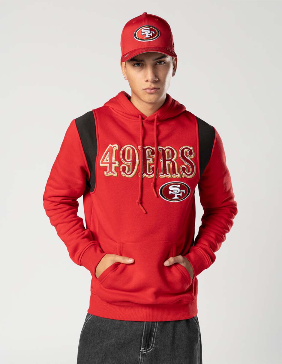 Sudadera para fútbol americano Ne Leisure con capucha y bolsa San Francisco 49ers para hombre
