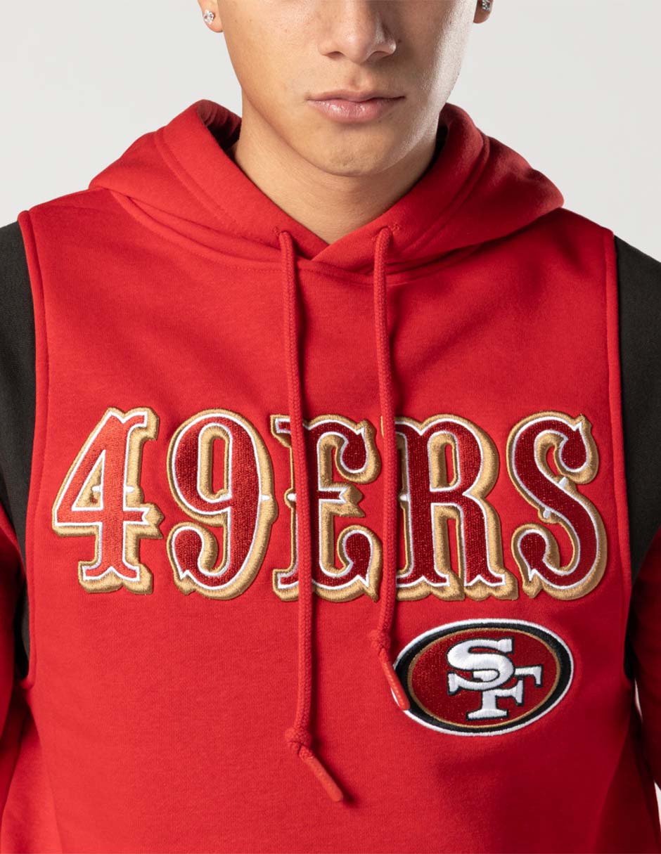 Sudadera para fútbol americano Ne Leisure con capucha y bolsa San Francisco 49ers para hombre 2